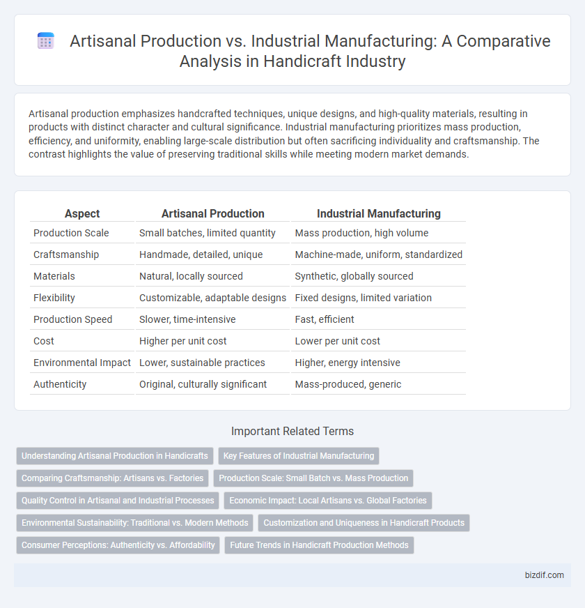 Artisanal Production vs. Industrial Manufacturing: A Comparative Analysis in Handicraft Industry