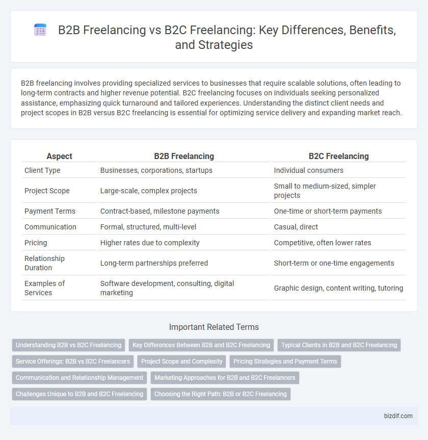 B2B Freelancing vs B2C Freelancing: Key Differences, Benefits, and Strategies