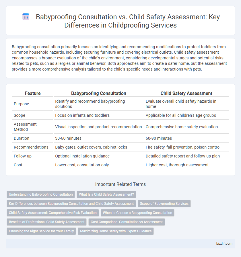 Babyproofing Consultation vs. Child Safety Assessment: Key Differences in Childproofing Services