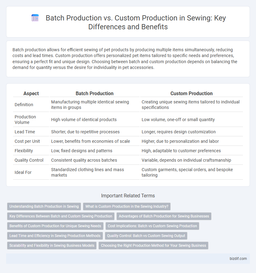 Batch Production vs. Custom Production in Sewing: Key Differences and Benefits