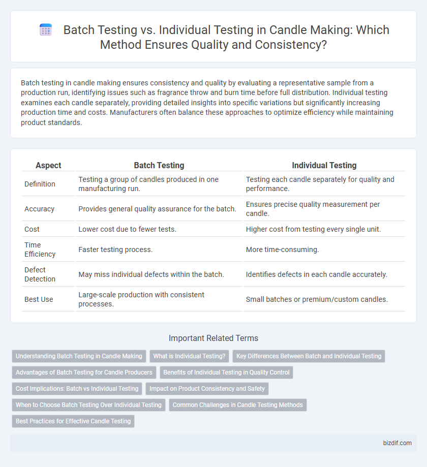 Batch Testing vs. Individual Testing in Candle Making: Which Method Ensures Quality and Consistency?