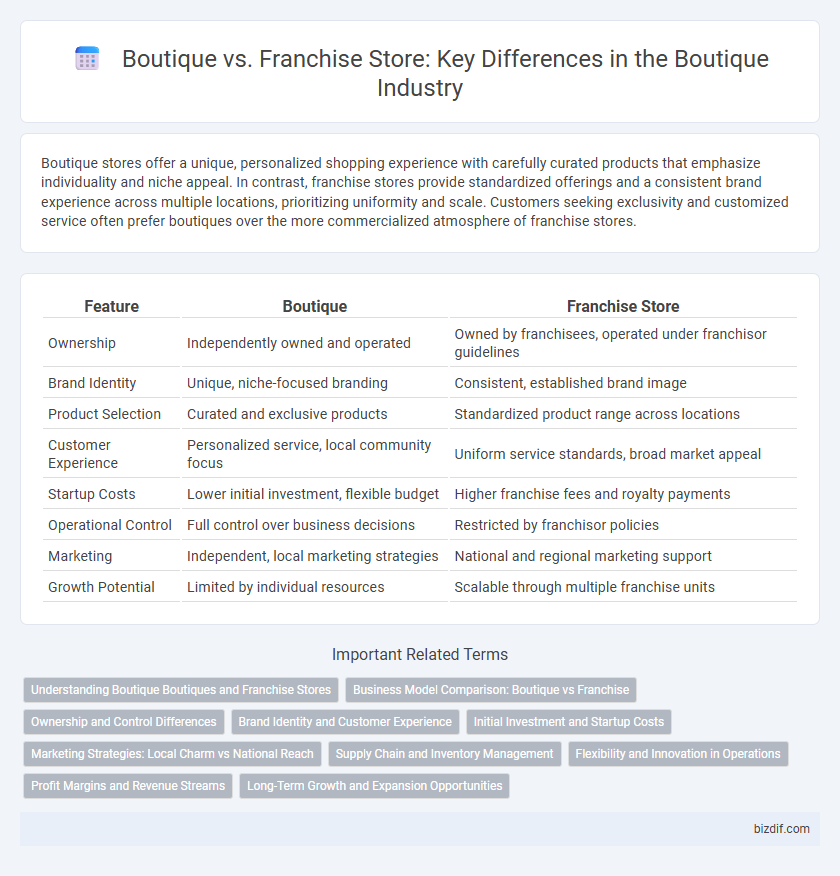 Boutique vs. Franchise Store: Key Differences in the Boutique Industry