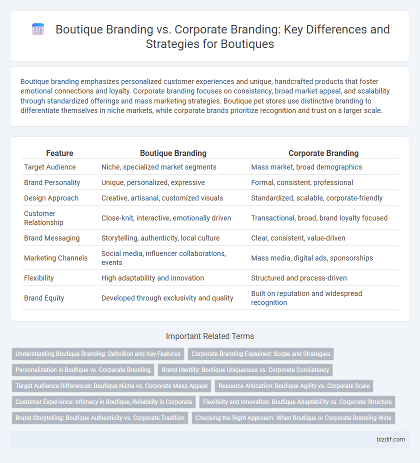 Boutique Branding vs. Corporate Branding: Key Differences and Strategies for Boutiques