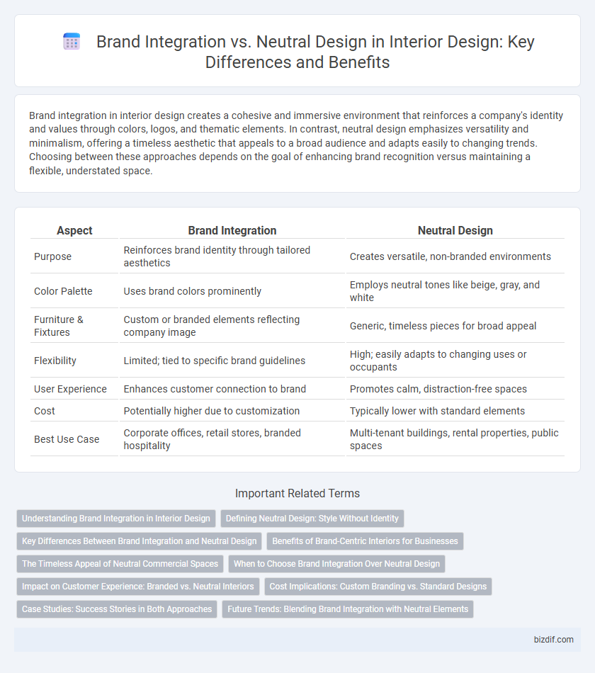 Brand Integration vs. Neutral Design in Interior Design: Key Differences and Benefits