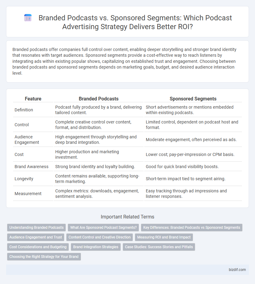 Branded Podcasts vs. Sponsored Segments: Which Podcast Advertising Strategy Delivers Better ROI?