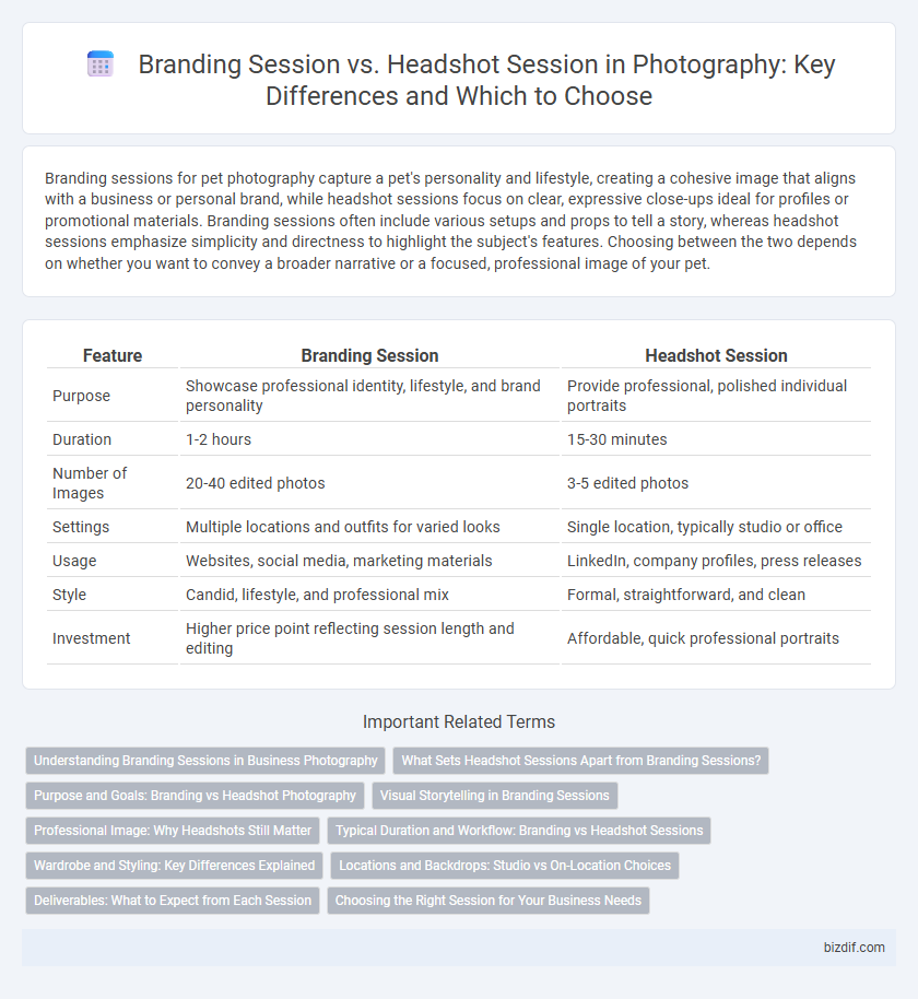 Branding Session vs. Headshot Session in Photography: Key Differences and Which to Choose