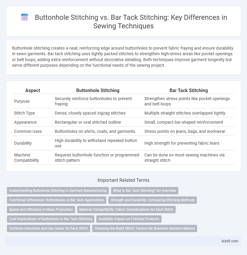 Buttonhole Stitching vs. Bar Tack Stitching: Key Differences in Sewing Techniques
