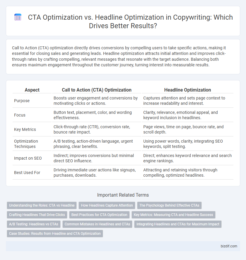 CTA Optimization vs. Headline Optimization in Copywriting: Which Drives Better Results?