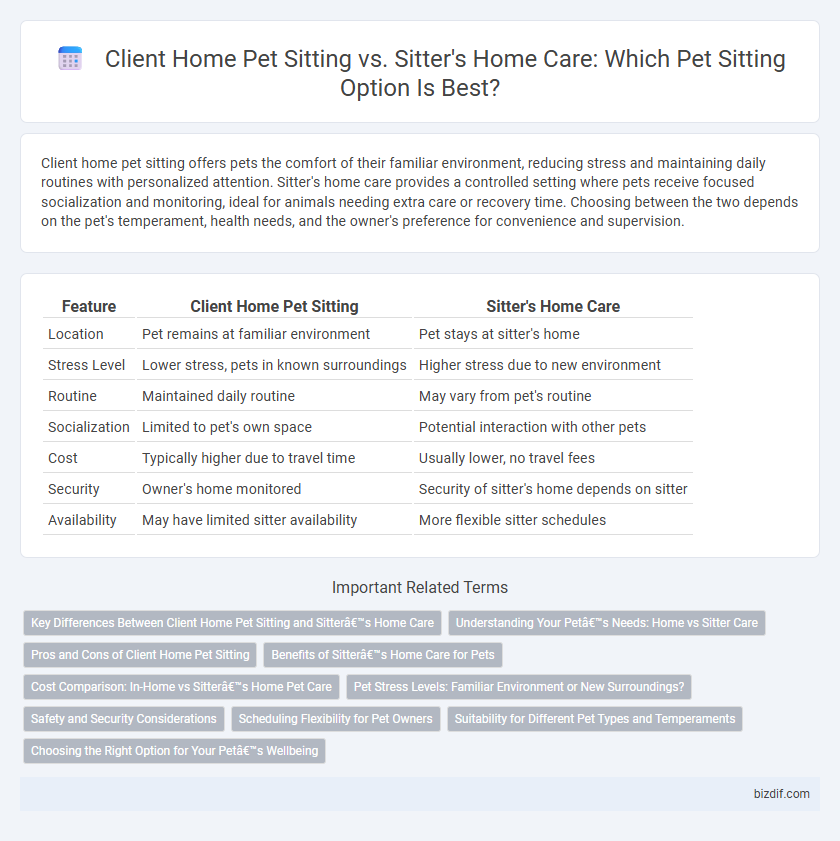 Client Home Pet Sitting vs. Sitter's Home Care: Which Pet Sitting Option Is Best?