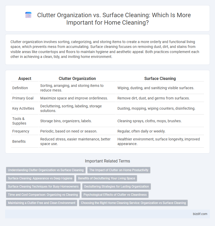 Clutter Organization vs. Surface Cleaning: Which Is More Important for Home Cleaning?