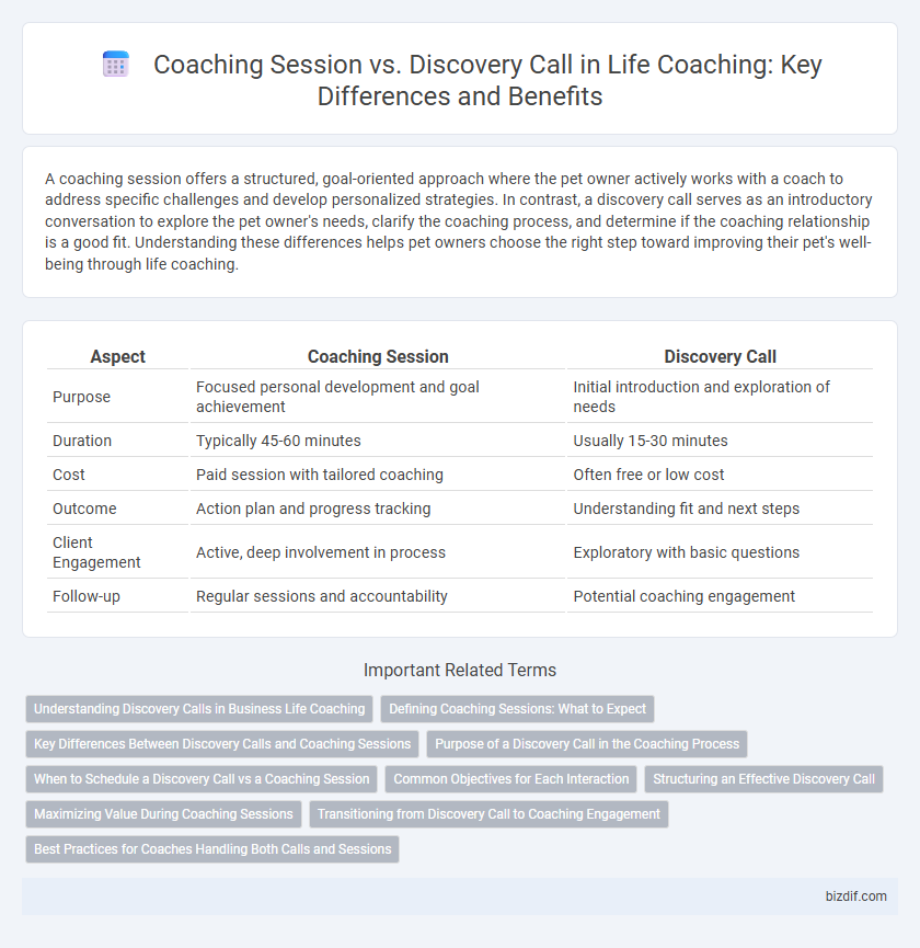 Coaching Session vs. Discovery Call in Life Coaching: Key Differences and Benefits