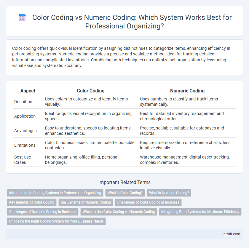 Color Coding vs Numeric Coding: Which System Works Best for Professional Organizing?