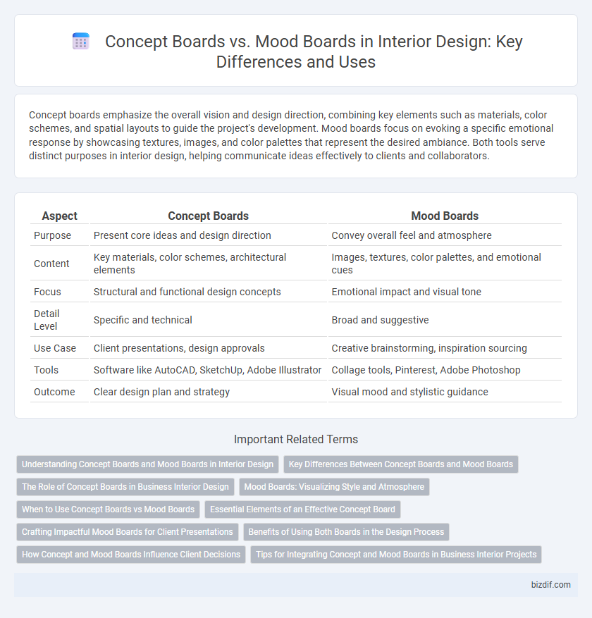 Concept Boards vs. Mood Boards in Interior Design: Key Differences and Uses