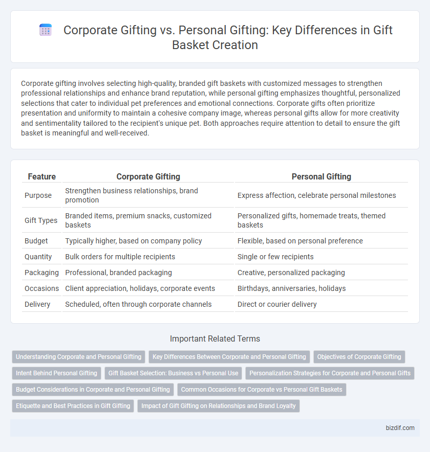 Corporate Gifting vs. Personal Gifting: Key Differences in Gift Basket Creation