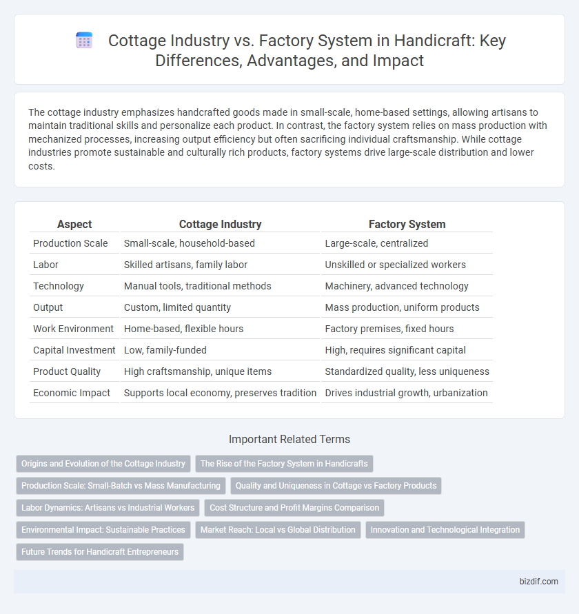 Cottage Industry vs. Factory System in Handicraft: Key Differences, Advantages, and Impact