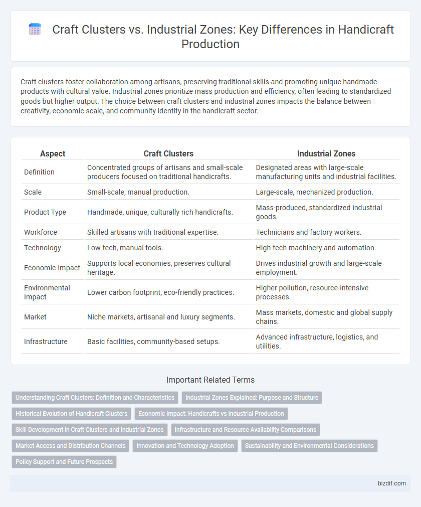 Craft Clusters vs. Industrial Zones: Key Differences in Handicraft Production