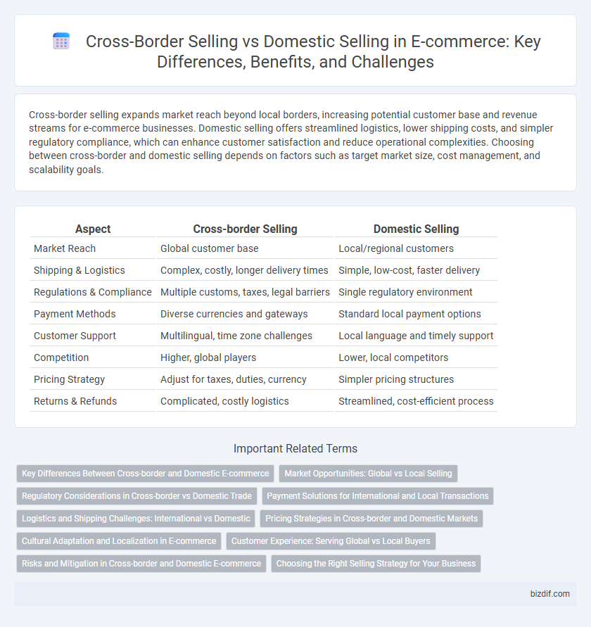 Cross-Border Selling vs Domestic Selling in E-commerce: Key Differences, Benefits, and Challenges