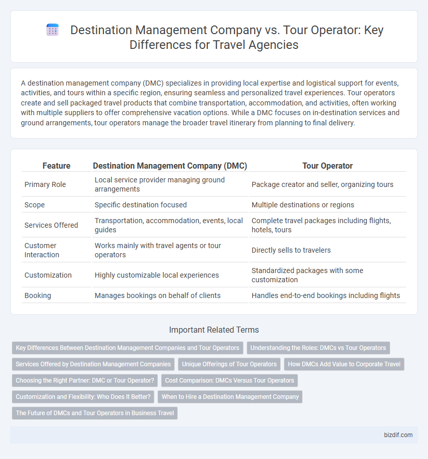 Destination Management Company vs. Tour Operator: Key Differences for Travel Agencies
