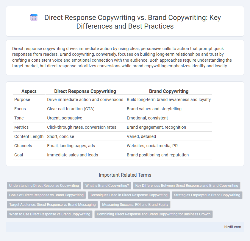 Direct Response Copywriting vs. Brand Copywriting: Key Differences and Best Practices