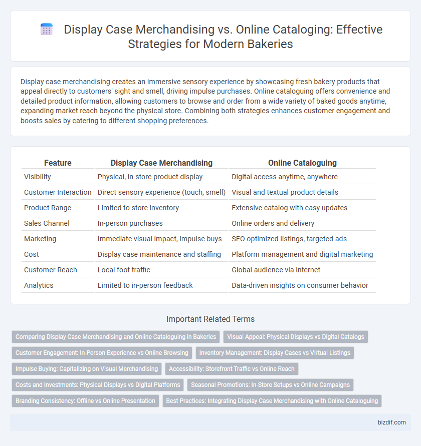 Display Case Merchandising vs. Online Cataloging: Effective Strategies for Modern Bakeries