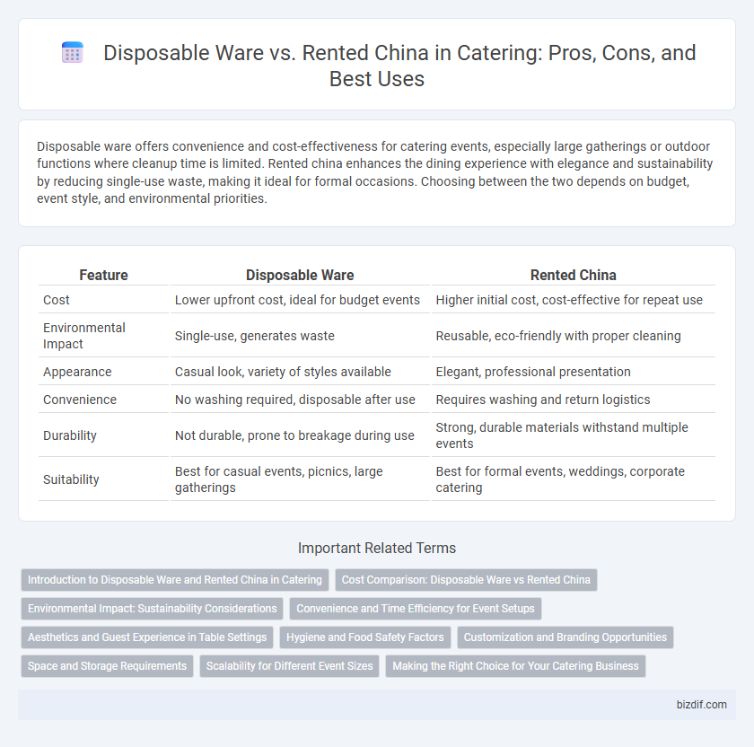 Disposable Ware vs. Rented China in Catering: Pros, Cons, and Best Uses