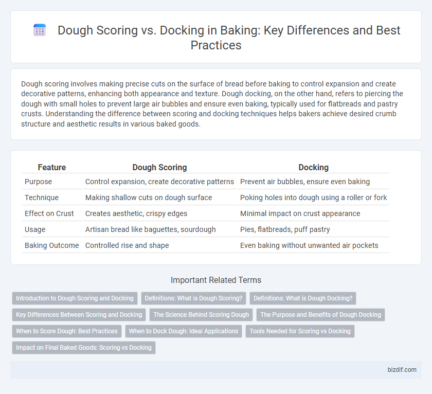 Dough Scoring vs. Docking in Baking: Key Differences and Best Practices