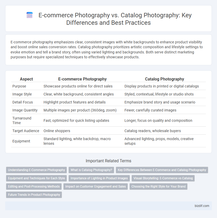 E-commerce Photography vs. Catalog Photography: Key Differences and Best Practices