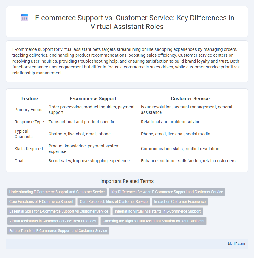 E-commerce Support vs. Customer Service: Key Differences in Virtual Assistant Roles