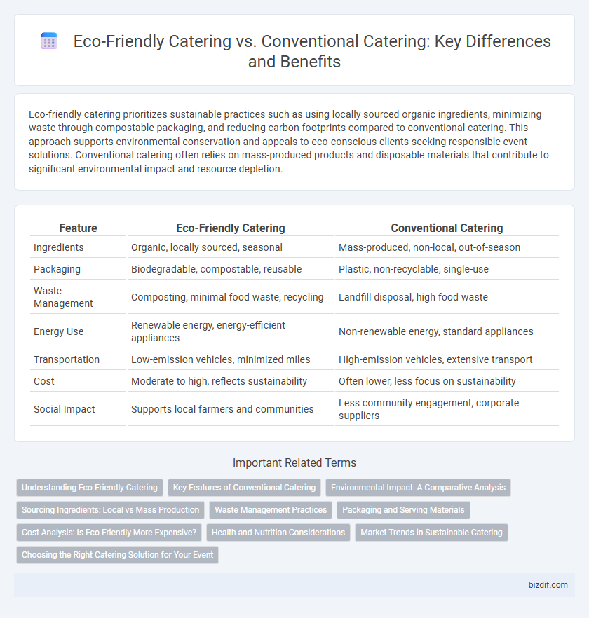 Eco-Friendly Catering vs. Conventional Catering: Key Differences and Benefits