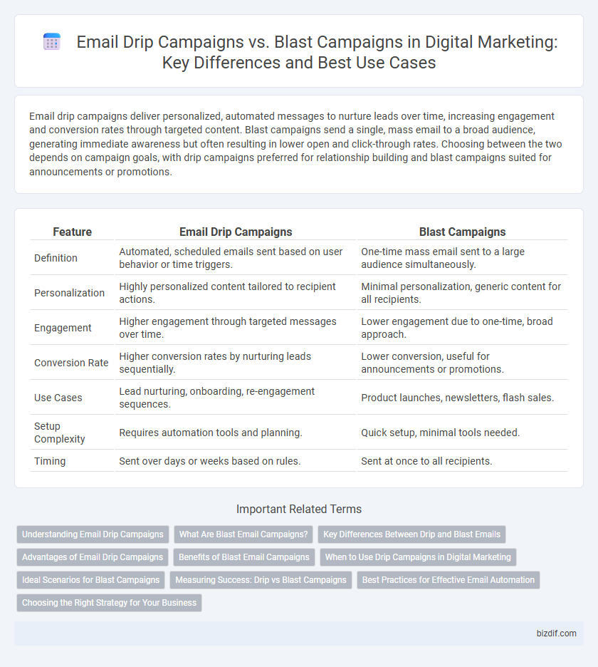 Email Drip Campaigns vs. Blast Campaigns in Digital Marketing: Key Differences and Best Use Cases