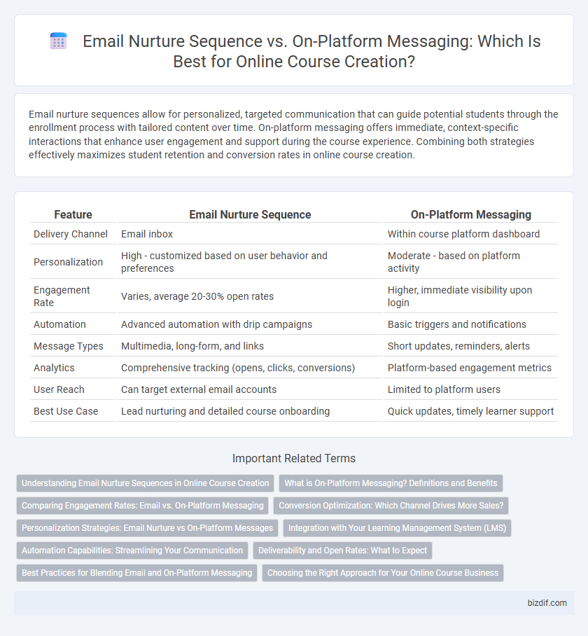 Email Nurture Sequence vs. On-Platform Messaging: Which Is Best for Online Course Creation?