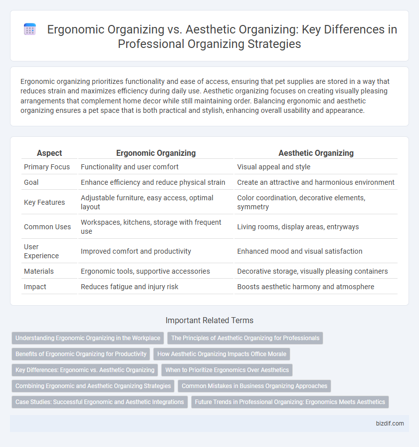 Ergonomic Organizing vs. Aesthetic Organizing: Key Differences in Professional Organizing Strategies
