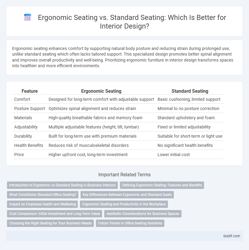 Ergonomic Seating vs. Standard Seating: Which Is Better for Interior Design?