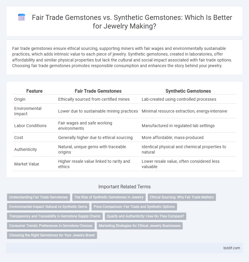 Fair Trade Gemstones vs. Synthetic Gemstones: Which Is Better for Jewelry Making?