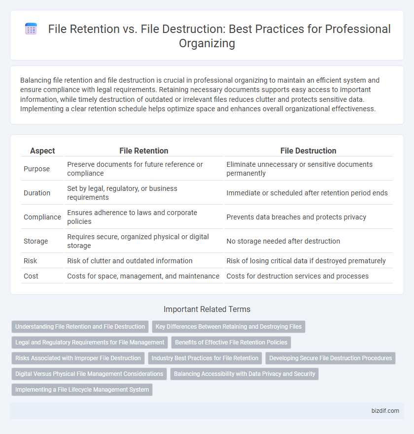 File Retention vs. File Destruction: Best Practices for Professional Organizing