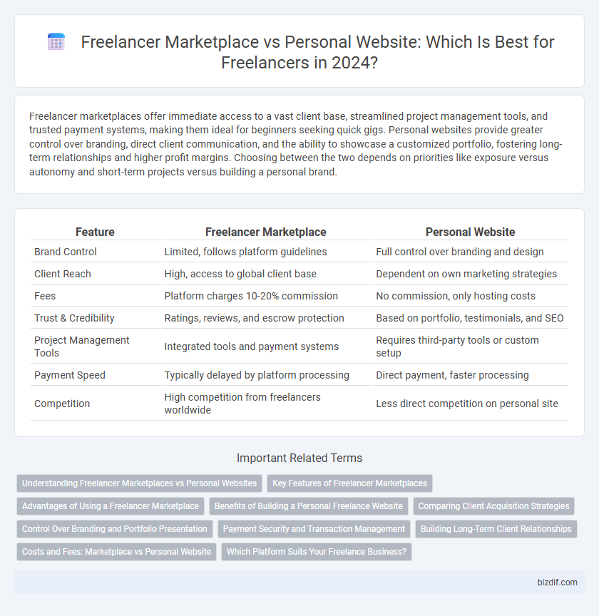 Freelancer Marketplace vs Personal Website: Which Is Best for Freelancers in 2024?
