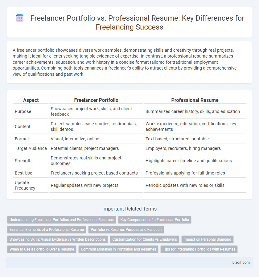 Freelancer Portfolio vs. Professional Resume: Key Differences for Freelancing Success