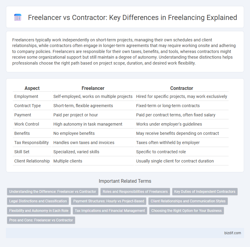 Freelancer vs Contractor: Key Differences in Freelancing Explained