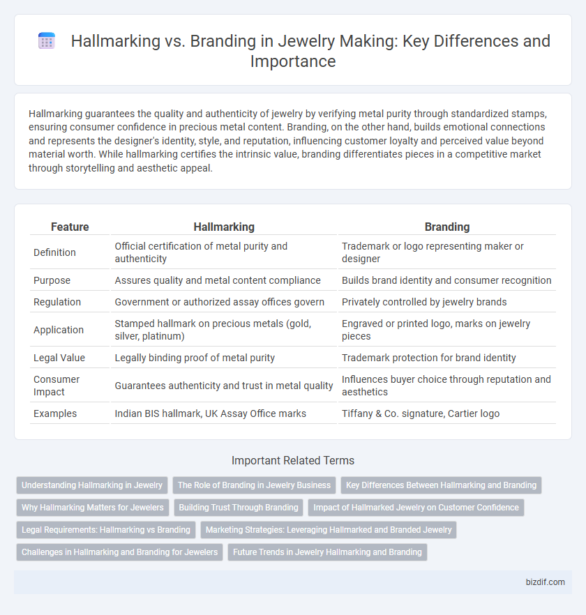 Hallmarking vs. Branding in Jewelry Making: Key Differences and Importance