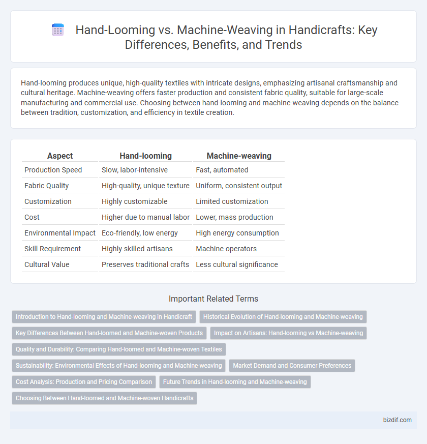 Hand-Looming vs. Machine-Weaving in Handicrafts: Key Differences, Benefits, and Trends