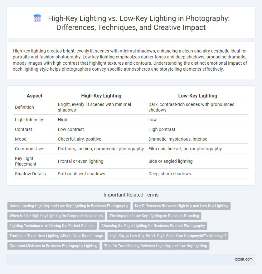 High-Key Lighting vs. Low-Key Lighting in Photography: Differences, Techniques, and Creative Impact