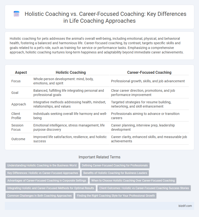 Holistic Coaching vs. Career-Focused Coaching: Key Differences in Life Coaching Approaches