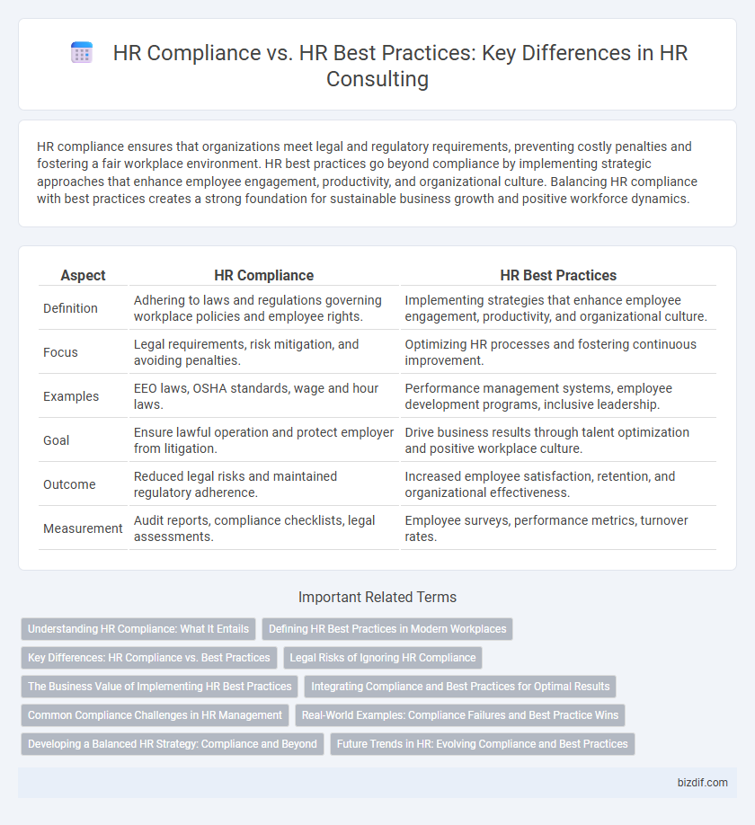 HR Compliance vs. HR Best Practices: Key Differences in HR Consulting