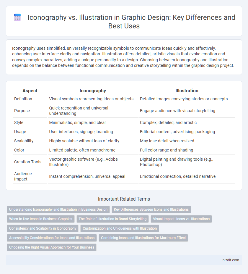 Iconography vs. Illustration in Graphic Design: Key Differences and Best Uses