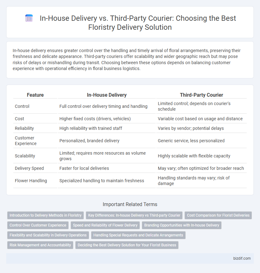 In-House Delivery vs. Third-Party Courier: Choosing the Best Floristry Delivery Solution
