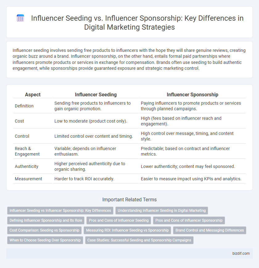 Influencer Seeding vs. Influencer Sponsorship: Key Differences in Digital Marketing Strategies