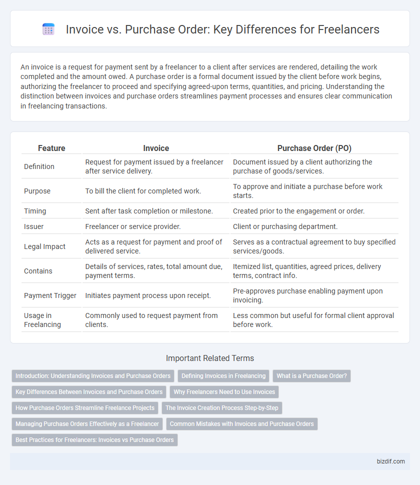 Invoice vs. Purchase Order: Key Differences for Freelancers