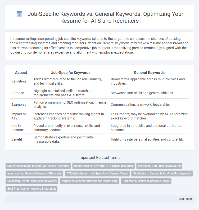 Job-Specific Keywords vs. General Keywords: Optimizing Your Resume for ATS and Recruiters