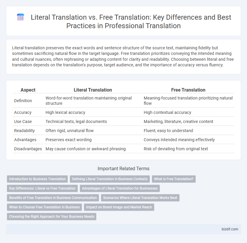 Literal Translation vs. Free Translation: Key Differences and Best Practices in Professional Translation