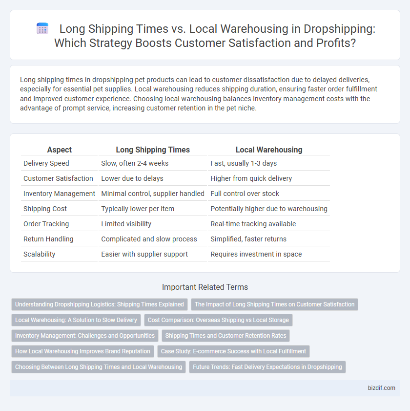 Long Shipping Times vs. Local Warehousing in Dropshipping: Which Strategy Boosts Customer Satisfaction and Profits?